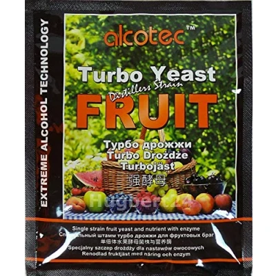 Abbildung von Alcotec HUGBERT Fruit Turbo Enzym, Alkohol Gärhefe, Hefe, Brennhefe, Destillation, Obst, 1 Stück