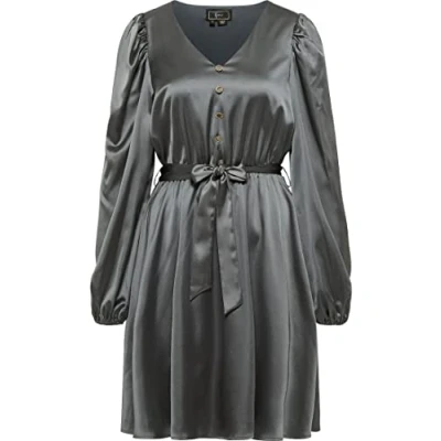 Abbildung von faina Damen Kleid 19220141 FA01, GRAU, XS