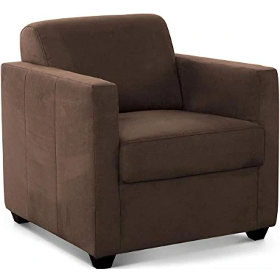 Abbildung von Cavadore Sessel Camerus mit Federkern / Polstersessel im trendigem Design 78 x 80 83 Mikrofaser: braun