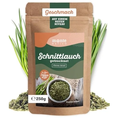 Abbildung von Schnittlauch getrocknet Monte Nativo (250g) Schonend getrockneter Wildzwiebel Aromatischer und leckerer Natürliche Chives