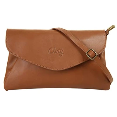 Abbildung von Cluty Abendtasche, echt Leder, Made in Italy