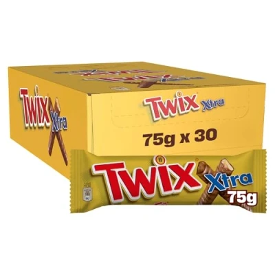Abbildung von Twix Extra Schokoriegel Display mit 30 Stück Inhalt