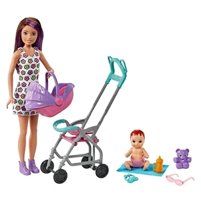 Abbildung von Barbie Skipper Babysitters Inc. GXT34, Modepuppe, Weiblich, 3 Jahr(e), Mädchen, 202 mm, Mehrfarbig