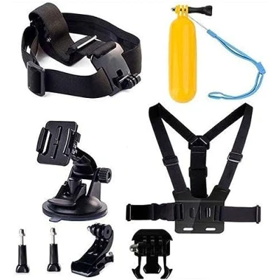 Abbildung von Navitech 8 Stück Action Kamera Zubehör Combo Kit Kompatibel mit dem WOLFANG 4K Camera 24MP WiFi GA200
