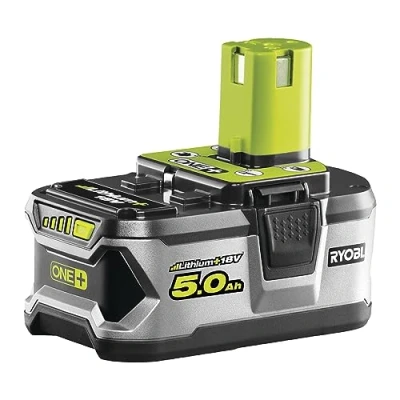 Abbildung von Ryobi Li Ion Akku 5,0 Ah RB18L50 (18 V Werkzeugakku, Überlastschutz, Ladestandsanzeige, Ersatzakku) 5133002433