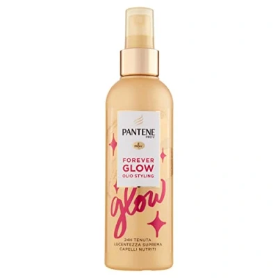 Abbildung von Pantene Pro V Forever Glow Haarstyling Öl, 24h Halt, höchster Glanz, genährtes Haar, stoppt Kräuselungen, Behandlung ohne Ausspülen, 200 ml