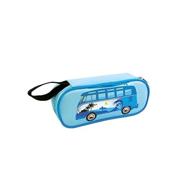 Abbildung von VW Collection by Brisa Bulli BUS Federmäppchen, Größe: One Size, Hellblau