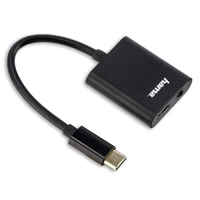 Abbildung von Hama 2in1 USB C Audio/Ladeadapter Power Delivery(PD) Unterstützung Adapter