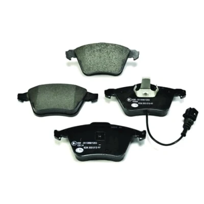 Abbildung von HELLA 8DB 355 015 971 Bremsbelagsatz mit integriertem Verschleißwarnkontakt AUDI: A3 Schrägheck, Sportback, TT Coupe, VOLKSWAGEN: GOLF 6