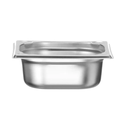 Abbildung von HENDI Gastronormbehälter, Temperaturbeständig von 40 bis 300C, Heissluftöfen Kühl und Tiefkühlschränken Chafing Dishes Bain Marie, Stapelbar, 1L, GN 1/6, 176x162x(H)65mm, Edelstahl