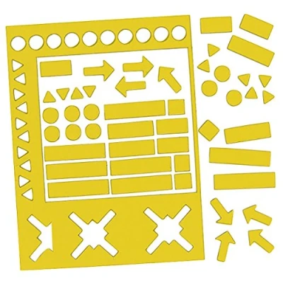 Abbildung von Legamaster Symbolmagnet Magnetsymbole, 10 mm, Gelb, ca. 50 g/cm² g