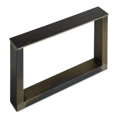 Abbildung von SOTECH 1 Paar Tischgestelle TAB Stahl Used Look Profil 80 x 40 mm Höhe: 400 Tiefe 600 Tischkufen Industriedesign Tischuntergestell Tischkufe Kufengestell