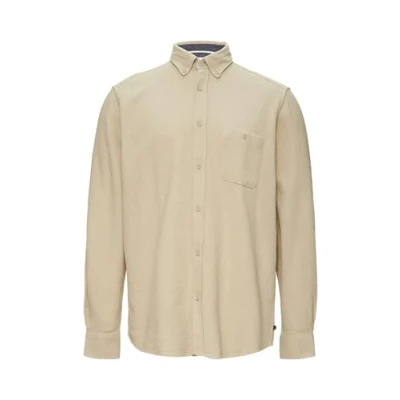 Abbildung von s.Oliver Regular FIT Buttondown Struktur Hemd, Herren, Größe: Small, Beige