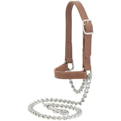Abbildung von Weaver Leder Vieh Brahma Webb Goat Halfter, braun, Large