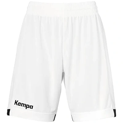 Abbildung von Kempa Player LONG kurze Sporthose, Damen, Größe: Medium, Weiß schwarz