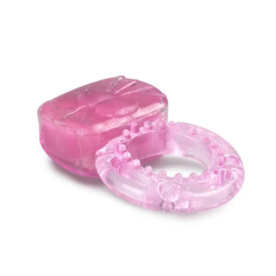 Abbildung von Easytoys Pinker vibrierender Penisring mit Klitoris Stimulation