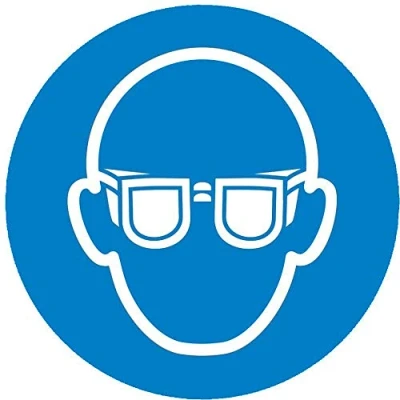 Abbildung von SafetyMarking® Gebotsaufkleber Augenschutz benutzen 10 cm