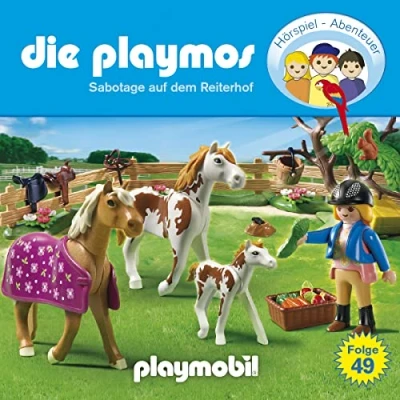 Abbildung von Die Playmos Folge 49: Sabotage auf dem Reiterhof (Das Original Playmobil Hörspiel)