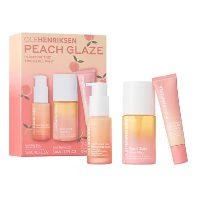 Abbildung von Olehenriksen peach Glaze Plumping Trio Pflegeset Mit Niacinamid Und Vitamin C