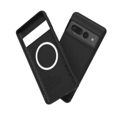 Abbildung von RhinoShield Hülle kompatibel mit [Pixel 7 Pro] SolidSuit MagSafe Stoßdämpfende &amp; schlanke Schutzhülle Premium Finish 3.5 Meter Fallschutz Klassisches Schwarz