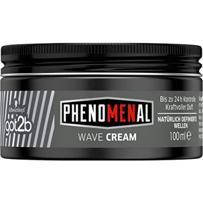 Abbildung von Schwarzkopf Got2b Phenomenal Wave Cream für Männer, Styling Creme bis zu 24 h Kontrolle 100ml