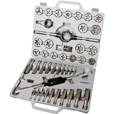 Abbildung von Mannesmann 53245 Gewindeschneidwerkzeugsatz M6, M8, M10, M12, M14, M16, M18, M20, M22, M24 45 Kunststoffkoffer