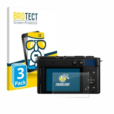 Abbildung von BROTECT Schutzglas für Panasonic Lumix DC S9 (3 Stück) Schutzfolie Panzer Folie Glas [Extrem Kratzfest 9H, Anti Fingerprint, Ultra Transparent]