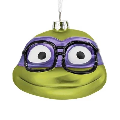 Abbildung von Hallmark Teenage Mutant Ninja Turtles: Mayhem Donatello Weihnachtsdekoration, mundgeblasenes Glas