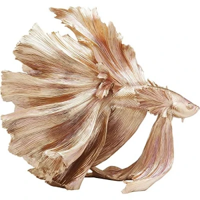 Abbildung von Kare Design Deko Figur Betta Fish, Wohnzimmer, Accessoire, Dekofigur, Gold, 57,3x63,4x33,7cm