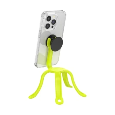 Abbildung von PopSockets: PopMount 2 Flex Nicht Haftender, Flexibler Silikon Halterung und Tripod für Smartphone Tablet Chartreuly