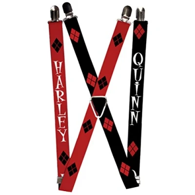 Abbildung von Buckle Down Herren Harley/Diamonds Rot/Schwarz/Weiß + Quinn/Diamon Hosenträger, multi, Einheitsgröße