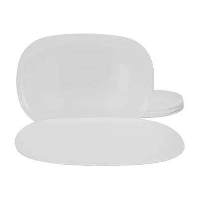 Abbildung von Luminarc Steakteller &quot;Essteller Italien Party&quot;, (Set, 6 St.), Teller Set für Personen, weiß, extra resistent, Opalglas