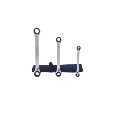 Abbildung von KS TOOLS 503.4540 Ratschen Doppelringschlüsselsatz 72 19, 8 Chrom Vanadium Stahl