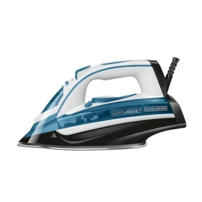 Abbildung von Black+Decker Blau BXIR2402E Dampfbügeleisen, 2400, Kunststoff, 370 milliliters