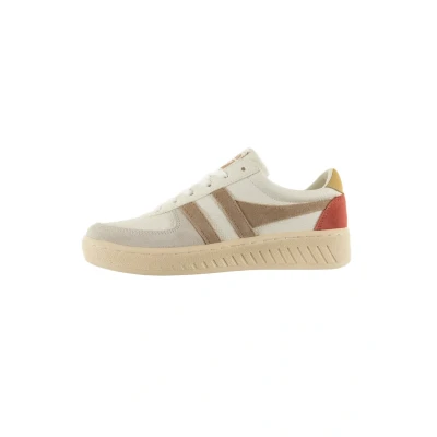 Abbildung von Gola Unisex Grandslam Trident Sneaker, White/Bone/Flax, 36 EU