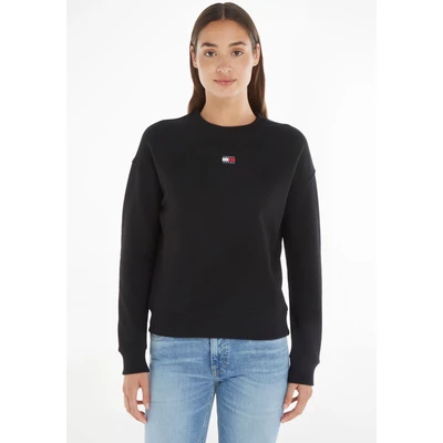 Abbildung von Tommy Jeans BXY Badge CREW EXT Sweatshirt, Damen, Größe: 54, Black