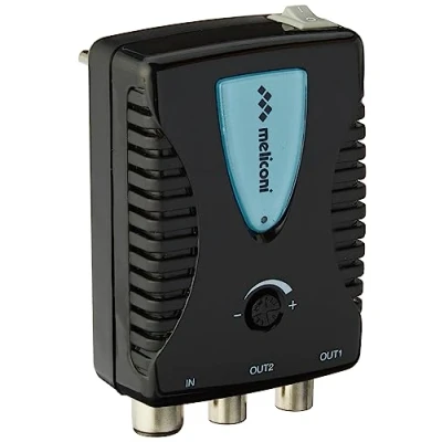 Abbildung von Meliconi AMP200, TV Antennenverstärker, Digitaler 2 Wege Signalverstärker, 220V Direktstromversorgung, LTE Filter