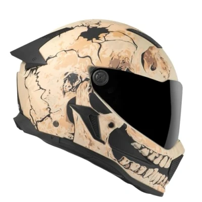 Abbildung von Bogotto Motorradhelm Rapto Skull Helm