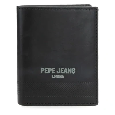 Abbildung von Pepe Jeans Deep Vertikale Geldbörse mit Geldbörse, Schwarz, 8,5 x 10,5 1 cm, Leder von Joumma Bags, Talla única,