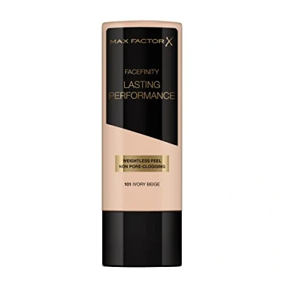 Abbildung von Max Factor Flüssige Foundation Lasting Performance hohe Deckkraft, mattes Finish und lange Haltbarkeit 101 Ivory Beige 35 ml