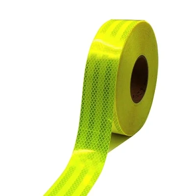 Abbildung von Finest Folia 3M Diamond Grade 983 Scotchlite Konturmarkierung 50mm Reflexfolie Reflexband (Neongelb, 3 Meter)
