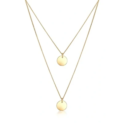 Abbildung von Elli Layer LOOK Halskette, Damen, Größe: 45, Goldfarben