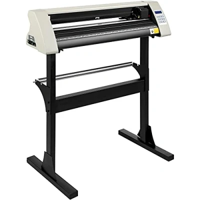 Abbildung von VEVOR 720mm Vinyl Cutter 28 Zoll Plotter Maschine Weiß Schneideplotter 630 mm Schneidbreite Cutting Device Schneider mit Ständer