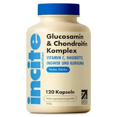 Abbildung von Incite Nutrition Hochwirksamer Glucosamin und Chondroitin Komplex