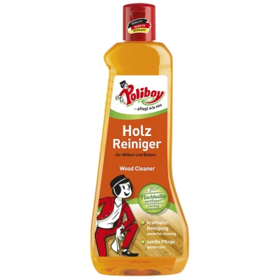 Abbildung von poliboy Holz Reiniger Konzentrat 500 ml für Holzflächen jeder Farbe Reinigungskonzentrat (kraftvolle Reinigung und sanfte Pflege Made in Germany)