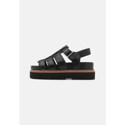 Abbildung von Clarks Orianna Plateausandalette, Damen, Größe: 42, Black Schuhe