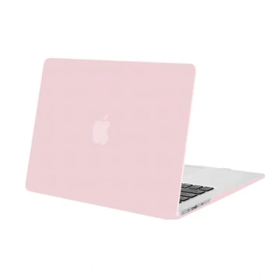 Abbildung von MOSISO Hülle Kompatibel mit MacBook Air 13 Zoll (Modelle: A1466/A1369, Ältere Version 2010 2017 Freigabe), Schützende Plastik Hartschale Schutzhülle Case, Rosenquarz