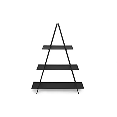 Abbildung von LIFA LIVING Pflanzenständer Jasmine, Schwarz, aus Metall, 106 cm