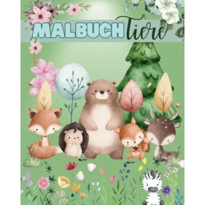 Abbildung von Malbuch Tiere: für Groß und Klein mit Tieren aus aller Welt