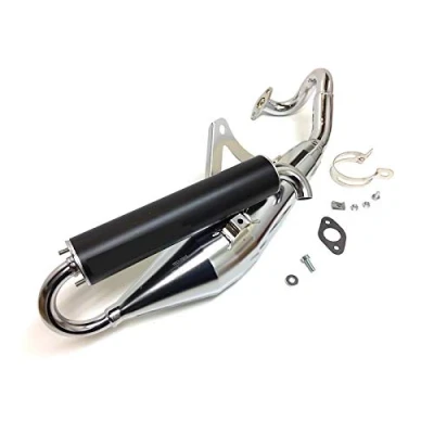 Abbildung von Chrom Sportauspuff Auspuff Peugeot Speedfight 3 New Vivacity Ludix Jetforce TSDI C Tech 50 (2 Takt)